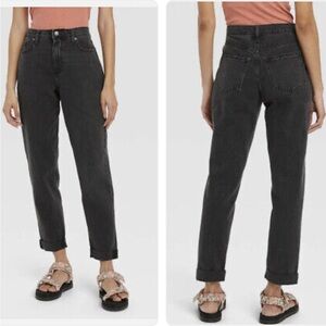 NWT Women's High-Rise Boyfriend Jeans - Universal Thread, Black Wash